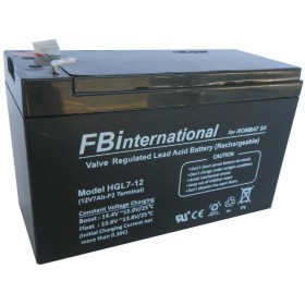 Acumulator stationar pentru UPS 7Ah/12V HGL12-7, Terminal F2 Dimensiuni151 x 65 x 101 mm