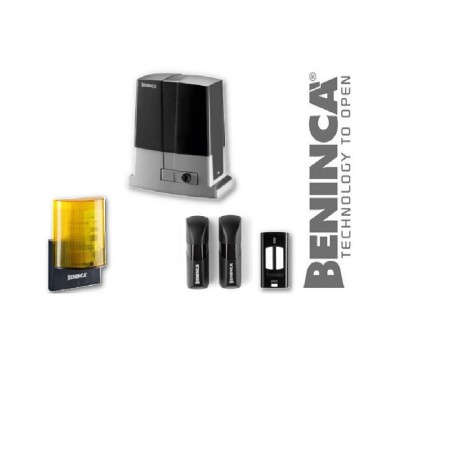 Kit automatizare pentru porti culisante KBULL8M Beninca, kitulcontinemotor KBULL8M cu centrala inclusa si receptor radio , 1 x p