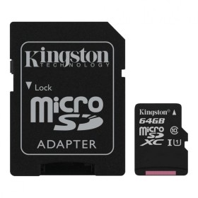 Card de Memorie MicroSDXC Kingston Select Plus, 64GB, Adaptor SD, Class 10