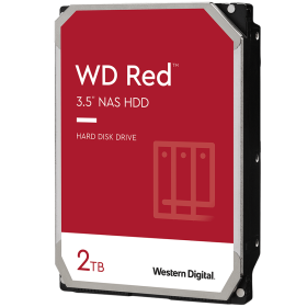 HDD NAS WD Red Plus 2TB CMR, 3.5'', 64MB, 5400 RPM, SATA, TBW: 180