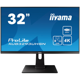 IIYAMA Prolite XUB3293UHSN-B5 Business Monitor - 80 cm (31.5''), 4K UHD (3840x2160), IPS LED, 60Hz, 4ms, 350 cd/m², matte / blac