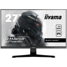IIYAMA Monitor LED G2745HSU-B2 27" IPS 1920 x 1080 @100Hz 16:9 300 cd/m² 1300:1 1ms HDMI DP USB Speakers 2 x 2W Tilt