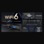 Mercusys MR90X Dual-Band WiFi 6 Router (AX6000), Standarde wireless: Wi-Fi 802.11ax/ac/a/b/g/n , Viteza wireless:  4804 Mbps (5 