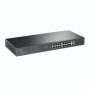 "18-Port Gigabit Rackmount  Switch with 16-Port PoE+ PORT: 16× Gigabit PoE+ Ports, 2× Gigabit Non-PoE Ports, 2× Combo Gigabit SF