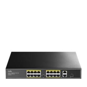 CUDY 16-Port 10/100M PSE RJ-45 +2 Gigabit RJ- 45 +1SFP Port with 16 POE Ports Switch with Built-in power supply, support 16-port