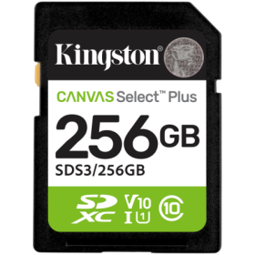 KINGSTON 256GB SDXC Canvas Select Plus Gen3 150MB/s C10 UHS-I U1 V10