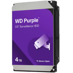 HDD Video Surveillance WD Purple 4TB CMR, 3.5'', 128MB, SATA, TBW: 180