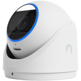 Ubiquiti UVC-G6-Pro-Turret-W All-weather tamper-resistant 4K PoE+ camera with a Multi-TOPS AI engine, 2.36x optical zoom, and a 