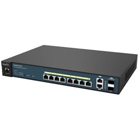Wireless Management 50AP 8-port GbE PoE.at Switch 130W 2GbE 2SFP L2 13i (Network Switch, Power cord, 19" rack mount kit, rubber 