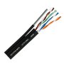 Cablu FTP autoportant, cat 5E, CUPRU 100%, 305m, negru TSY-FTP5E-MESS
