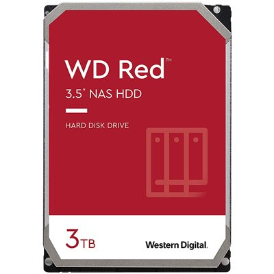 HDD NAS WD Red Plus (3.5'', 3TB, 128MB, 5400 RPM, SATA 6Gbps)