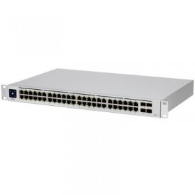 USW-48-PoE is 48-Port managed PoE switch with (48) Gigabit Ethernet ports including (32) 802.3at PoE+ ports, and (4) SFP ports. 