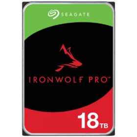 HDD NAS SEAGATE IronWolf Pro 18TB CMR 3.5", 256MB, SATA 6Gbps, 7200RPM, RV Sensors, Rescue Data Recovery Services 3 ani, TBW: 55