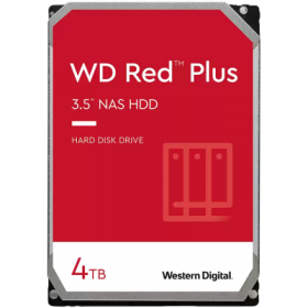 HDD NAS WD Red Plus 4TB CMR, 3.5'', 256MB, 5400 RPM, SATA, TBW: 180
