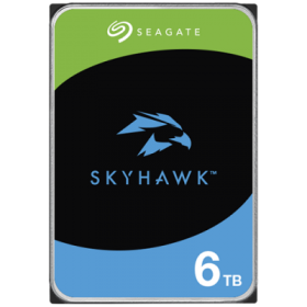 HDD Video Surveillance SEAGATE SkyHawk 6TB CMR, 3.5'', 256MB, SATA, RV Sensors, Rescue Data Recovery Services 3 ani, TBW: 180, H