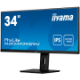 IIYAMA Monitor XUB3493WQSU-B5 34” IPS 3440 x 1440 @75Hz 21:9, 400 cd/m², 4ms, 1000:1,  HDMI, DP, USB, height, swivel, tilt, HDCP
