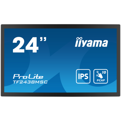 IIYAMA Monitor LED TF2438MSC-B1 TOUCH 23.8” 10pt Optical Bonded PCAP Open Frame 1920 x 1080 600cd 1000:1 5ms bonded PCAP HDMI DP