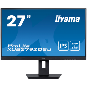 IIYAMA Monitor LED XUB2792QSC-B5 27’’ WQHD IPS panel with an ergonomic stand and USB-C Connectivity 2560 x 1440 @75Hz  16:9 350 