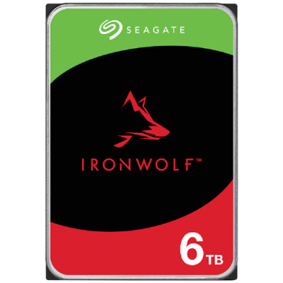 HDD NAS SEAGATE IronWolf 6TB CMR, 3.5'', 256MB, 5400RPM, RV Sensors, SATA, Rescue Data Recovery Services 3 ani, TBW: 180
