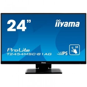 IIYAMA Monitor 24" PCAP 10-Points Touch Screen, Anti Glare coating, 1920 x 1080, IPS-panel, Slim Bezel, Speakers, VGA, HDMI, Hei