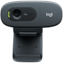 LOGITECH C270 HD Webcam - BLACK - USB