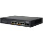 EDGECORE 8 ports 10/100/1000Base-T + 2G SFP uplink ports with 8 port PoE (70W)