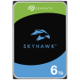 HDD Video Surveillance SEAGATE SkyHawk 6TB CMR, 3.5", 256MB, SATA, Rescue Services 3 ani, TBW: 180-EOL-ST6000VX008