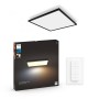 Panou LED Philips Hue Aurelle SQ, Bluetooth, 39W, 3750 lm, lumina a...