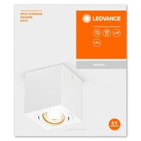 Spot Ledvance Surface Square, 1xGU10, max. 7W, IP20, 8x9.5cm, monta...
