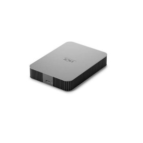 HDD Extern LaCie Mobile Drive 2TB, USB 3.1 Type C, Up to 130MB/s, Rescue Data Recovery Services 3 ani, Moon Silver