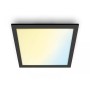 Panou LED WiZ Panel SQ, Wi-Fi, control vocal, 12W, 1000 lm, lumina ...
