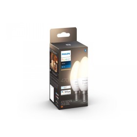 2 Becuri LED inteligente Philips Hue B39, Bluetooth, E14, 5.5W (40W...