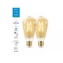 2 Becuri LED inteligente vintage (decorative) WiZ Connected Filamen...